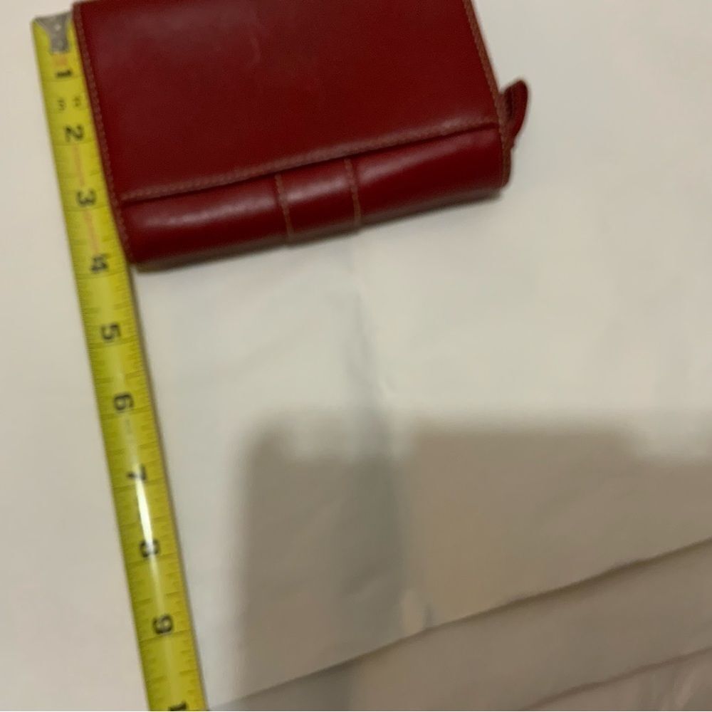 COACH Hampton Red Leather Bifold Wallet - Picture 11 of 12